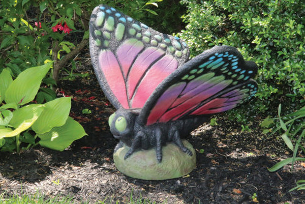 Butterfuly Cement Multi Colored large scale Sculpture Artwork
